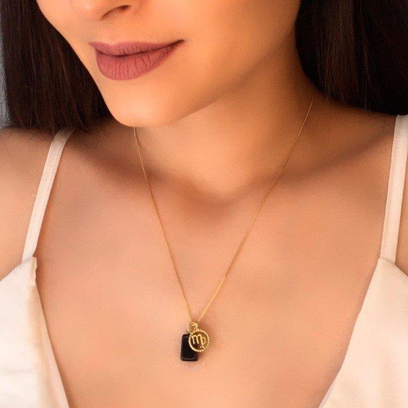 PINGENTE VIRGEM FOLHEADO A OURO