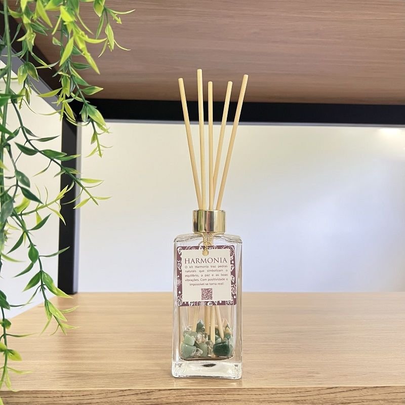 DIFUSOR DE AMBIENTE FOLHEADO A OURO - HARMONIA